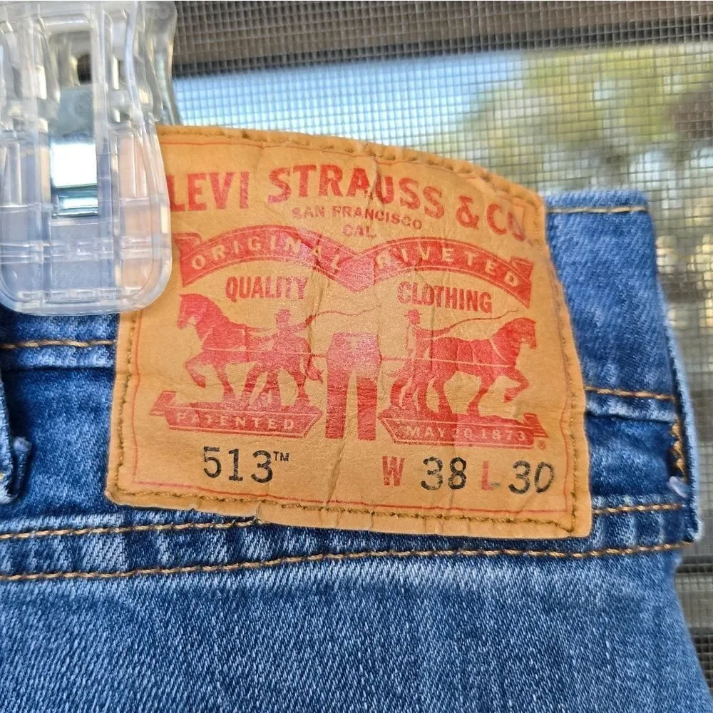 Men's Levis 513 Slim Straight Men's Jeans 38x30